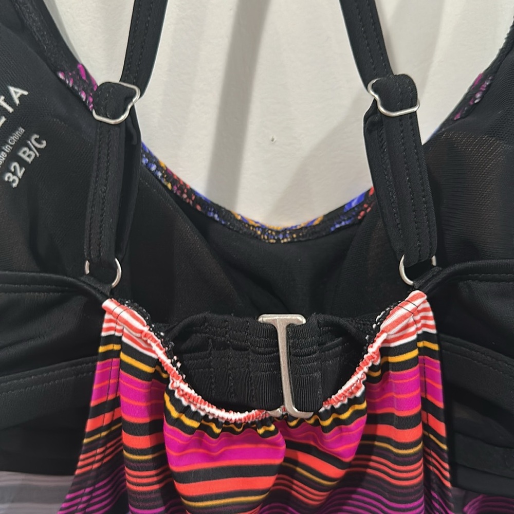 Athleta Swim Athleta Capri Stripe Blousy Tankini Top Size 32B/C - Picture 8 of 13